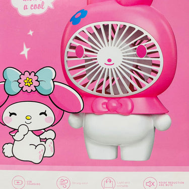 Hello Kitty Portable Side Table Charging Mini Hand Fan